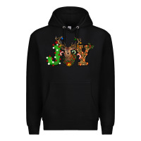 Black christmas joy Premium Hoodie - RanaPortraitStore