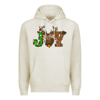 Oatmeal Heather christmas joy Premium Hoodie - RanaPortraitStore