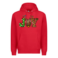 Red christmas joy Premium Hoodie - RanaPortraitStore