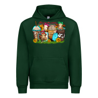 Forest Green heifers coffee cups Urban Hoodie - Zillion Design Studio