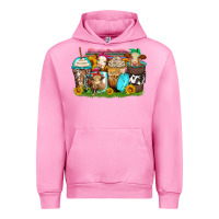 Fuchsia Pink heifers coffee cups Urban Hoodie - Zillion Design Studio