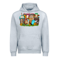 Heather Grey heifers coffee cups Urban Hoodie - Zillion Design Studio