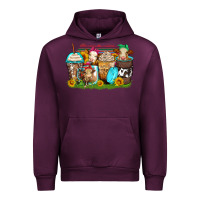 Mauve Wine heifers coffee cups Urban Hoodie - Zillion Design Studio