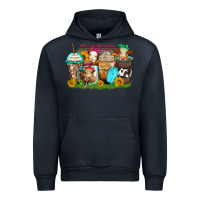 Navy heifers coffee cups Urban Hoodie - Zillion Design Studio