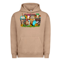 Pigment Burro heifers coffee cups Urban Hoodie - Zillion Design Studio