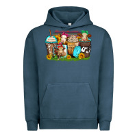 Pigment Midnight Navy heifers coffee cups Urban Hoodie - Zillion Design Studio