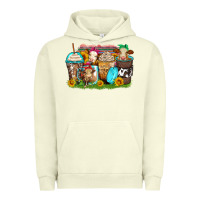 Pigment Pistachio heifers coffee cups Urban Hoodie - Zillion Design Studio