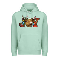 Seafoam christmas joy cow Premium Hoodie - RanaPortraitStore