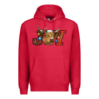 Cardinal christmas joy cow Premium Hoodie - RanaPortraitStore