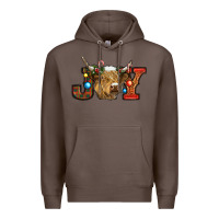 Coffee christmas joy cow Premium Hoodie - RanaPortraitStore