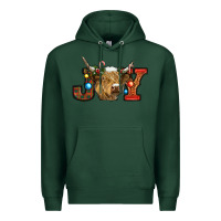 Sports Green christmas joy cow Premium Hoodie - RanaPortraitStore