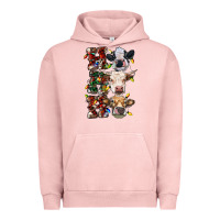 Pigment Salmon hohoho cows Urban Hoodie - RanaPortraitStore