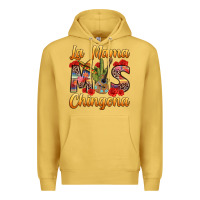 Antique Gold La Mama mas Chingona Premium Hoodie - texasbilliewilder