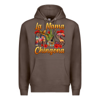 Coffee La Mama mas Chingona Premium Hoodie - texasbilliewilder