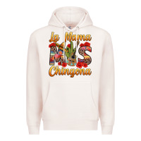Pale Pink La Mama mas Chingona Premium Hoodie - texasbilliewilder