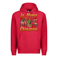 Cardinal La Mama mas Chingona Premium Hoodie - texasbilliewilder