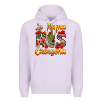 Lilac La Mama mas Chingona Premium Hoodie - texasbilliewilder