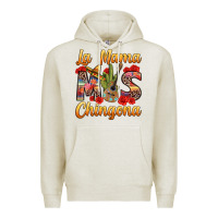 Oatmeal Heather La Mama mas Chingona Premium Hoodie - texasbilliewilder