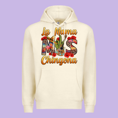 La Mama Mas Chingona Premium Hoodie Designed By Texasbilliewilder