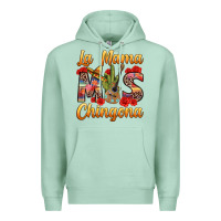 Seafoam La Mama mas Chingona Premium Hoodie - texasbilliewilder