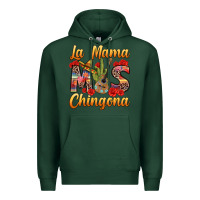 Sports Green La Mama mas Chingona Premium Hoodie - texasbilliewilder