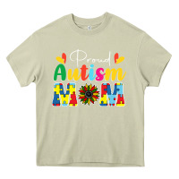 Mossy Proud Autism Mom sunflower Heavy Core Tee - CowhideDigitalArt