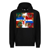 Black Mexican and Dominican Republic Premium Hoodie - texasbilliewilder