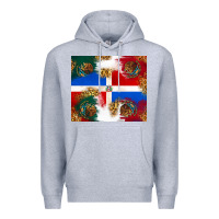 Heather Grey Mexican and Dominican Republic Premium Hoodie - texasbilliewilder