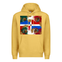 Antique Gold Mexican and Dominican Republic Premium Hoodie - texasbilliewilder