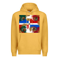 Mustard Mexican and Dominican Republic Premium Hoodie - texasbilliewilder