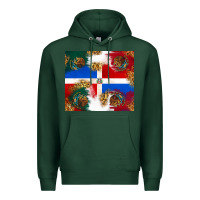 Sports Green Mexican and Dominican Republic Premium Hoodie - texasbilliewilder