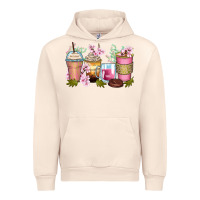 Sandshell flowers coffee cups Urban Hoodie - Zillion Design Studio