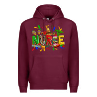 Burgundy cinco de mayo nurse Premium Hoodie - Zillion Design Studio