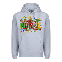 Heather Grey cinco de mayo nurse Premium Hoodie - Zillion Design Studio