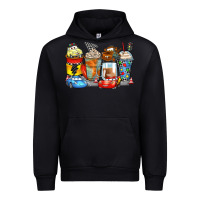 Cartoon Characters Coffee Cups Urban Hoodie | Teevron