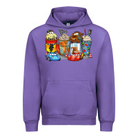 Tulip cartoon characters coffee cups Urban Hoodie - Zillion Design Studio
