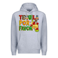Heather Grey tequila por favor Premium Hoodie - Zillion Design Studio
