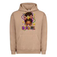 Pigment Burro bead me mardi gras afro messy bun Urban Hoodie - texasbilliewilder