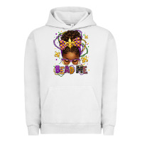 Pigment Lunar Rock bead me mardi gras afro messy bun Urban Hoodie - texasbilliewilder
