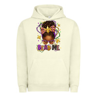 Pigment Pistachio bead me mardi gras afro messy bun Urban Hoodie - texasbilliewilder