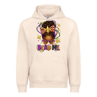 Sandshell bead me mardi gras afro messy bun Urban Hoodie - texasbilliewilder