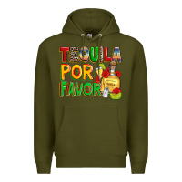 Army Green tequila por favor Premium Hoodie - Zillion Design Studio