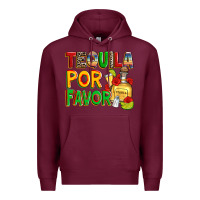 Burgundy tequila por favor Premium Hoodie - Zillion Design Studio