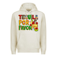 Oatmeal Heather tequila por favor Premium Hoodie - Zillion Design Studio
