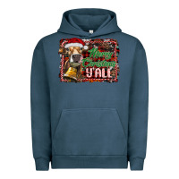 Pigment Midnight Navy merry christmas y'all Urban Hoodie - RanaPortraitStore