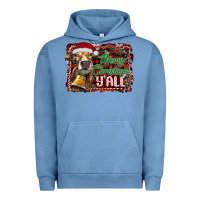 Pigment Pebble Blue merry christmas y'all Urban Hoodie - RanaPortraitStore