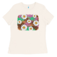 Bone easter daisy background Ladies Tee - Artiststas