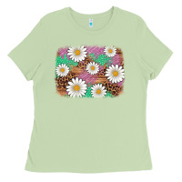 Matcha easter daisy background Ladies Tee - Artiststas