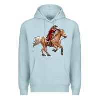 Blue Mist christmas cowgirl Premium Hoodie - RanaPortraitStore