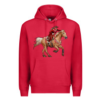 Cardinal christmas cowgirl Premium Hoodie - RanaPortraitStore